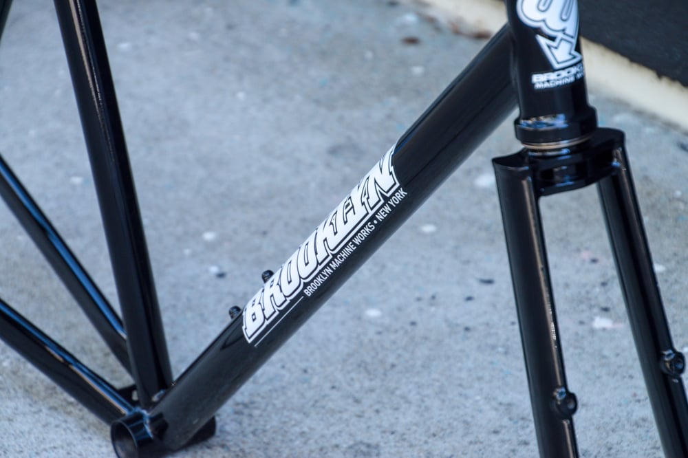 Image of Brooklyn Machine Works V4 Gangsta Track Frameset 2024 - Black
