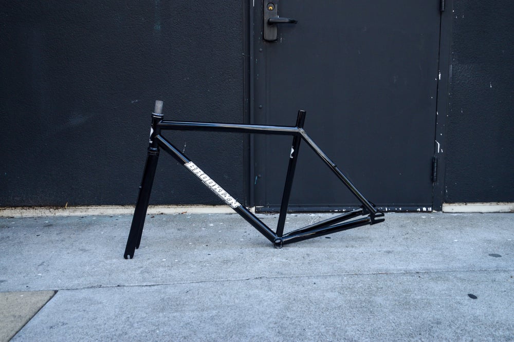 Image of Brooklyn Machine Works V4 Gangsta Track Frameset 2024 - Black