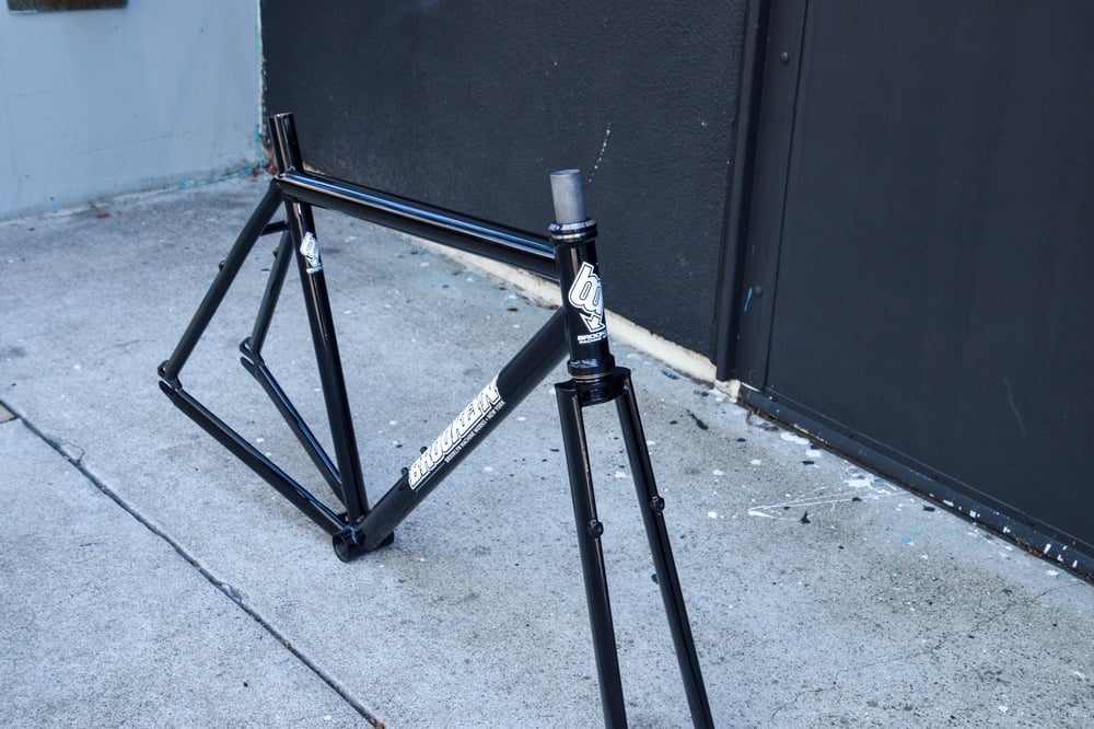 Image of Brooklyn Machine Works V4 Gangsta Track Frameset 2024 - Black