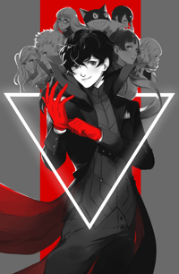 11x17 Persona 5 Monochrome Print