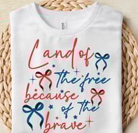 Image 2 of Because of the Brave | adult tee