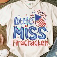 Little Miss Firecracker | adult tee