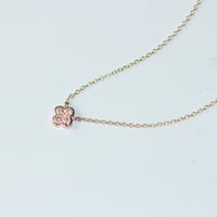Image 3 of Pink Clover Necklace