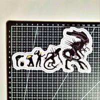 Image 2 of Xenomorph Alien Evolutionary Chart Matte Vinyl Sticker 