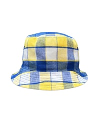 Image 4 of Blue Boyz x Lolas - 'Devil Angel' Reversible Bucket Hat [NAVY/YELLOW & BLUE]