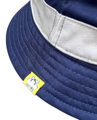 Image 3 of Blue Boyz x Lolas - 'Devil Angel' Reversible Bucket Hat [NAVY/YELLOW & BLUE]