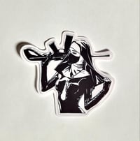 Image 1 of Nun With A Gun Matte Vinyl Sticker
