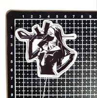 Image 2 of Nun With A Gun Matte Vinyl Sticker