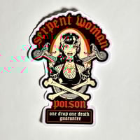 Image 1 of Serpent Woman Venom Dealer Matte Vinyl Sticker
