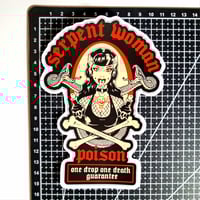 Image 2 of Serpent Woman Venom Dealer Matte Vinyl Sticker