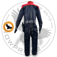 Image 2 of SIENAR TIE PILOT FULL COMBO - ANDOR S2 - ( FLIGHTSUIT, BOOTIES, GLOVES, HARNESSES, HOLSTER, COMMPAD,