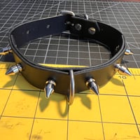 Image 1 of Small D-Ring Spike Collar 