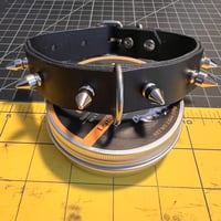 Image 3 of Small D-Ring Spike Collar 