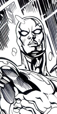 Image 2 of SILVER SURFER and THANOS  11" x 17"  Pin-Up !