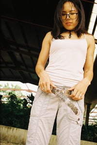 Image 2 of Blue Boyz x Lolas - 'Throw Up' PVC Belt [DIRTY CLEAR]