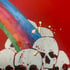 Rainbows End  crimson 6x9 (original) FRAMED Image 2