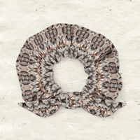 Image 1 of Moth Wing Hair Scrunchie - Beige