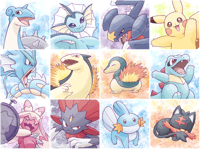 Image 1 of Pokemon stickers buttons and prints (1/?)