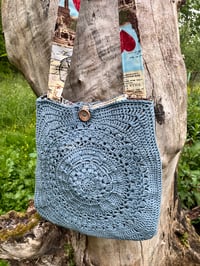 Image 3 of Large Crochet Tote Bag 