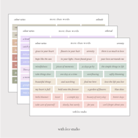 Image 1 of Words Colour Series (version 2)