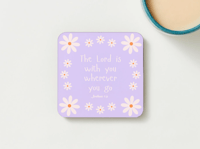 Image 1 of The Lord is With You - Christian Faith, Bible Verse Coaster