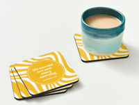 Image 2 of His Mercies Are New Every Morning - Christian Faith, Bible Verse Coaster