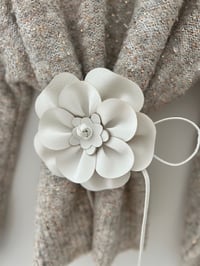Image 1 of Flower Belt White
