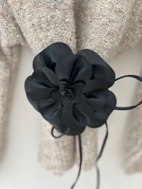 Image 1 of Flower Belt Black
