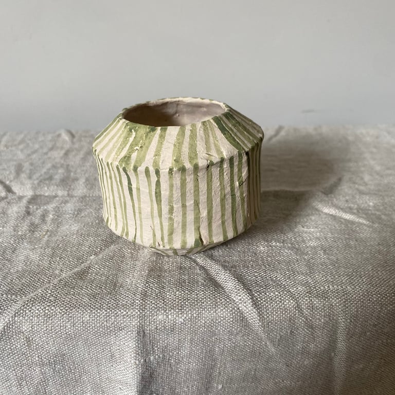 Lined Conical Cup (green) Image 3