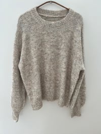 Image 1 of Oversized Textured Knit Sweater 