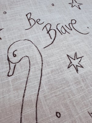 Image of Tela para costura creativa Cisne
