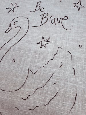 Image of Tela para costura creativa Cisne