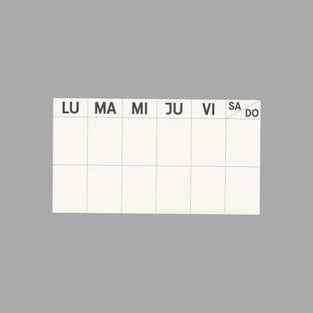 Image of [COLLA PAPER™] PLANNER SEMANAL ATEMPORAL