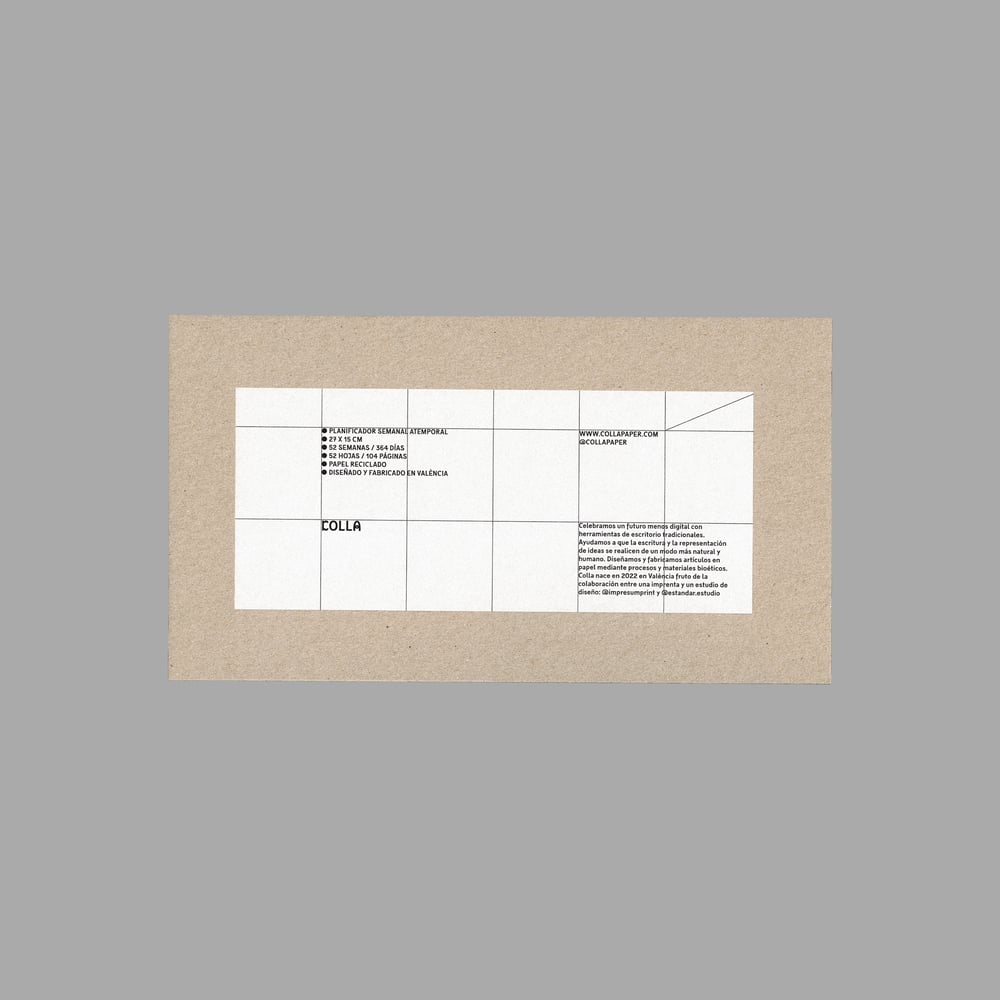 Image of [COLLA PAPER™] PLANNER SEMANAL ATEMPORAL