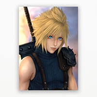 Image 1 of FF7R CLOUD STRIFE ART PRINT
