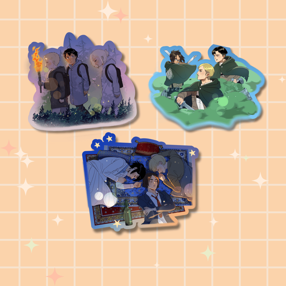 Image of Acrylic pin trios