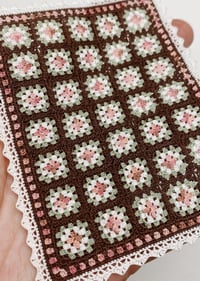 Image 4 of Rose Granny Square Blanket