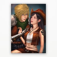Image 1 of FF7R ONLY IF I WERE SOLDIER ART PRINT