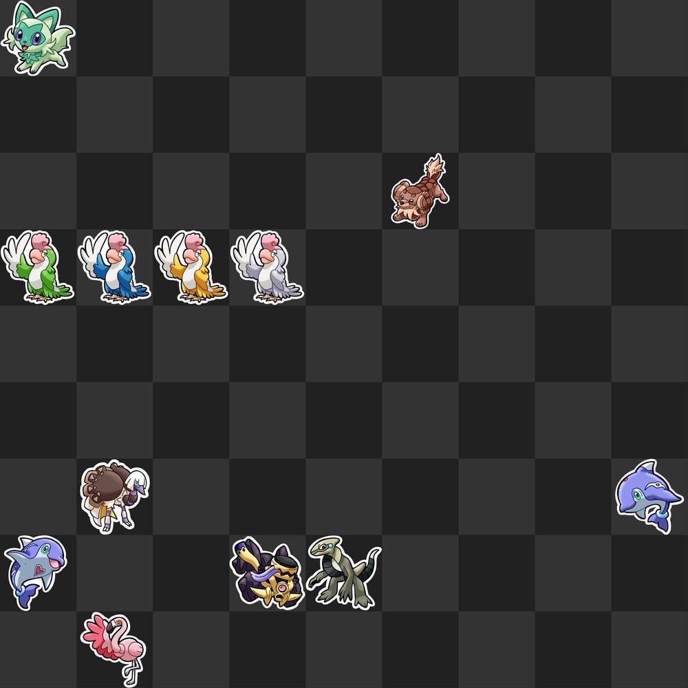 Paldea / Gen 9 + Shiny Pokemon Kiss-Cut Vinyl Stickers