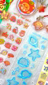 Image 2 of [NEW] Seaside Gems 🌊🐚 Clear Sticker Sheet