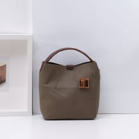 Image 1 of Mini Ode to a Furoshiki in pebbled taupe