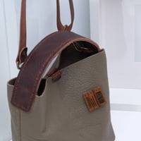 Image 5 of Mini Ode to a Furoshiki in pebbled taupe