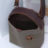 Image 6 of Mini Ode to a Furoshiki in pebbled taupe
