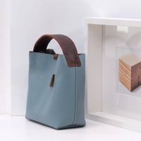 Image 4 of Mini Ode to a Furoshiki in pebbled light aqua
