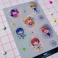 Image 2 of Oshi No Ko Glitter Vinyl Sticker Sheet