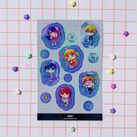 Image 1 of Oshi No Ko Glitter Vinyl Sticker Sheet