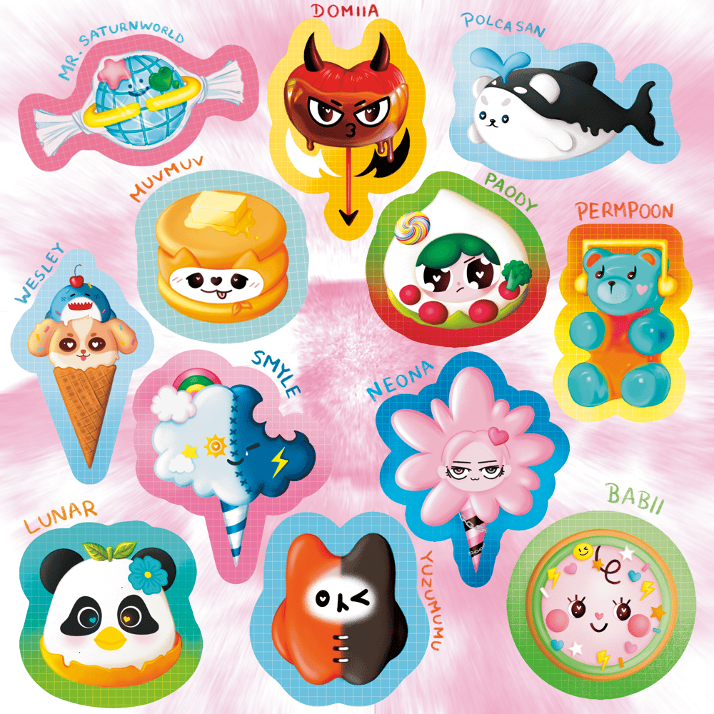 Image of 🥦 BL/GL Mascot Keychains/stickers 🥦