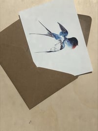 Image 5 of Set van 7 gevouwen A6 kaarten vogels