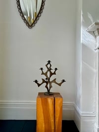 Image 5 of Sculptural Steel Candelabra with Resin Finish, France