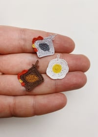 Image 1 of Chicken or Egg Dollhouse Potholders
